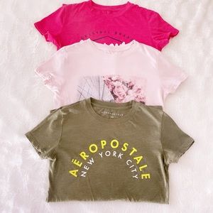 3pcs Aeropostale Tees One bocus tee included
